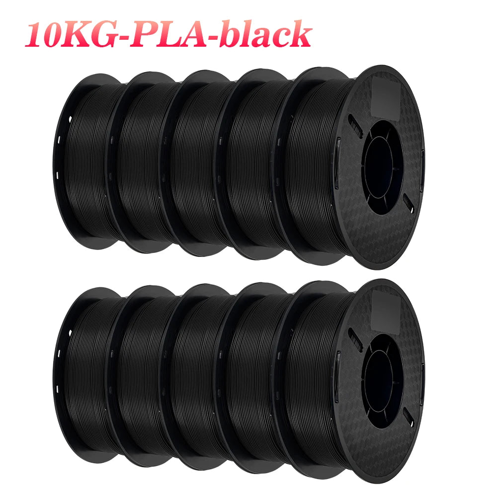 22LBS TPU PETG PLA filament 3D Printer Filament 10 Rolls 1KG 1.75MM Odorless Eco-Friendly Good Tougness No Bubble Mix Color Set
