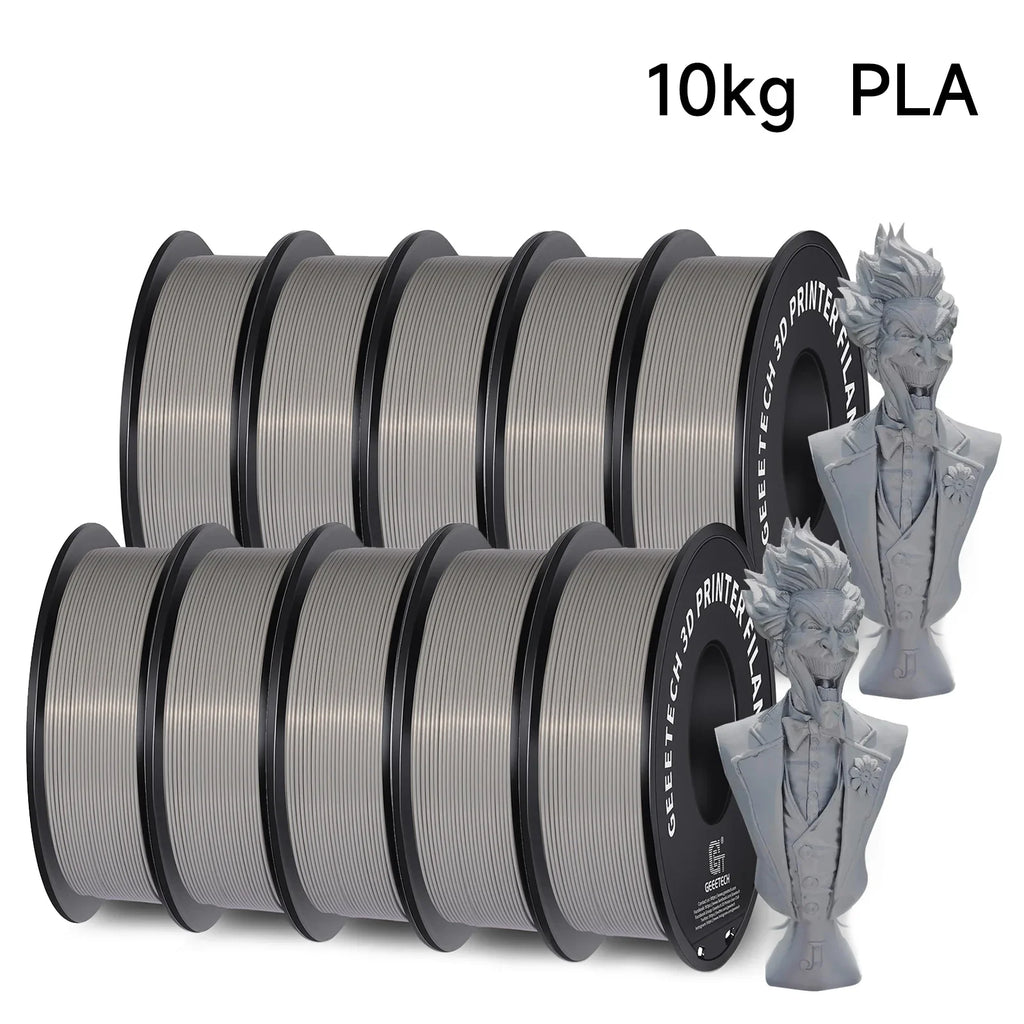 GEEETECH 10Kg In One Box Matte/PETG/Silk PLA/TPU/ABS+ 3D PLA Filament 1.75mm Spool Wire For 3D Printer Material,Safety