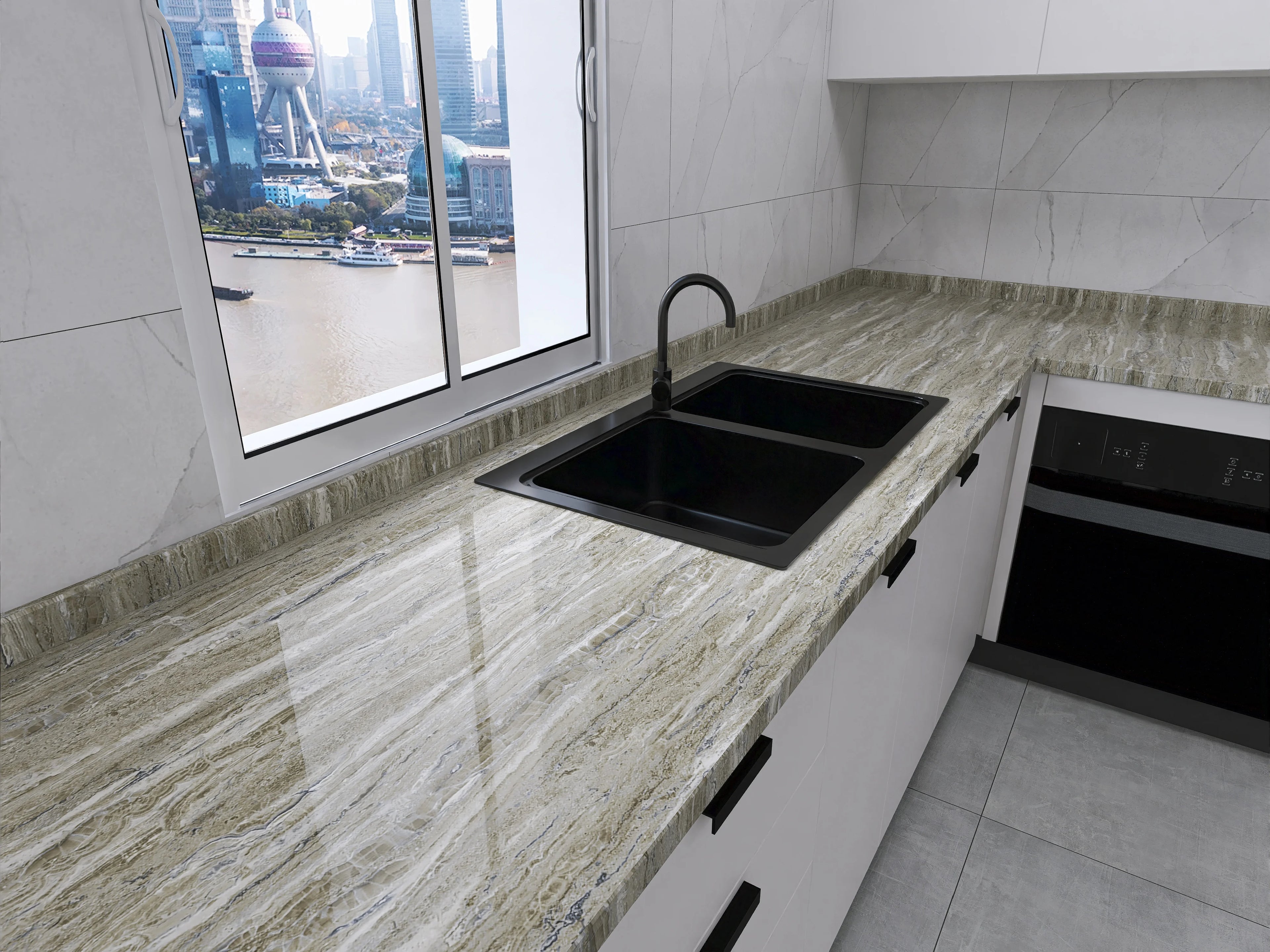 Suitable for kitchen self-adhesive wallpaper pvc self-adhesive wallpaper home decoration waterproof and oil-proof sticker