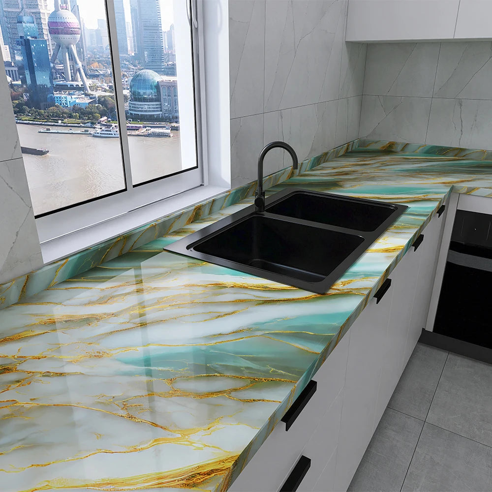 Suitable for kitchen self-adhesive wallpaper pvc self-adhesive wallpaper home decoration waterproof and oil-proof sticker