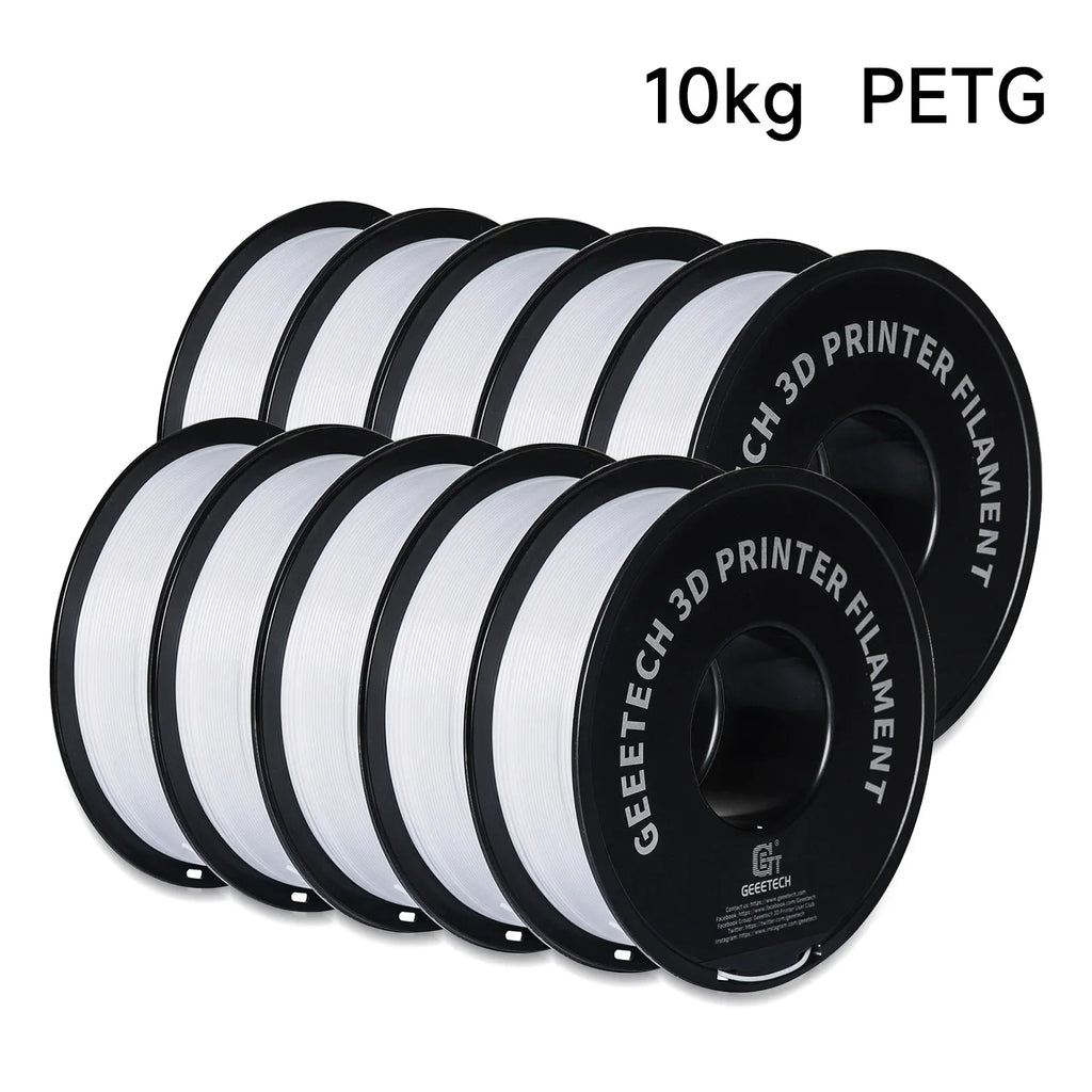 GEEETECH 10Kg In One Box Matte/PETG/Silk PLA/TPU/ABS+ 3D PLA Filament 1.75mm Spool Wire For 3D Printer Material,Safety