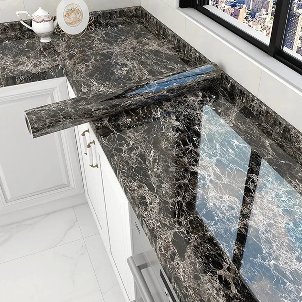 Suitable for kitchen self-adhesive wallpaper pvc self-adhesive wallpaper home decoration waterproof and oil-proof sticker