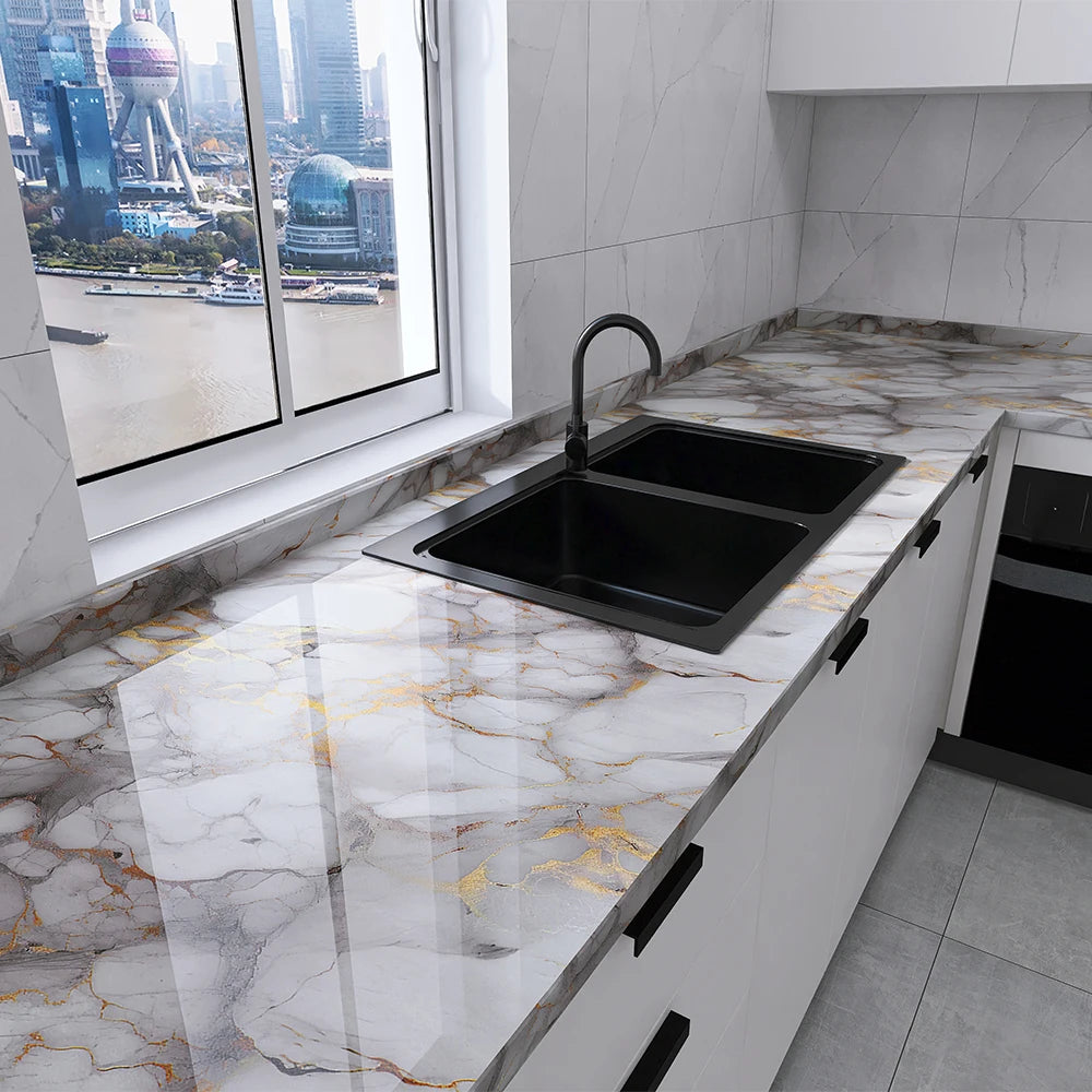 Suitable for kitchen self-adhesive wallpaper pvc self-adhesive wallpaper home decoration waterproof and oil-proof sticker