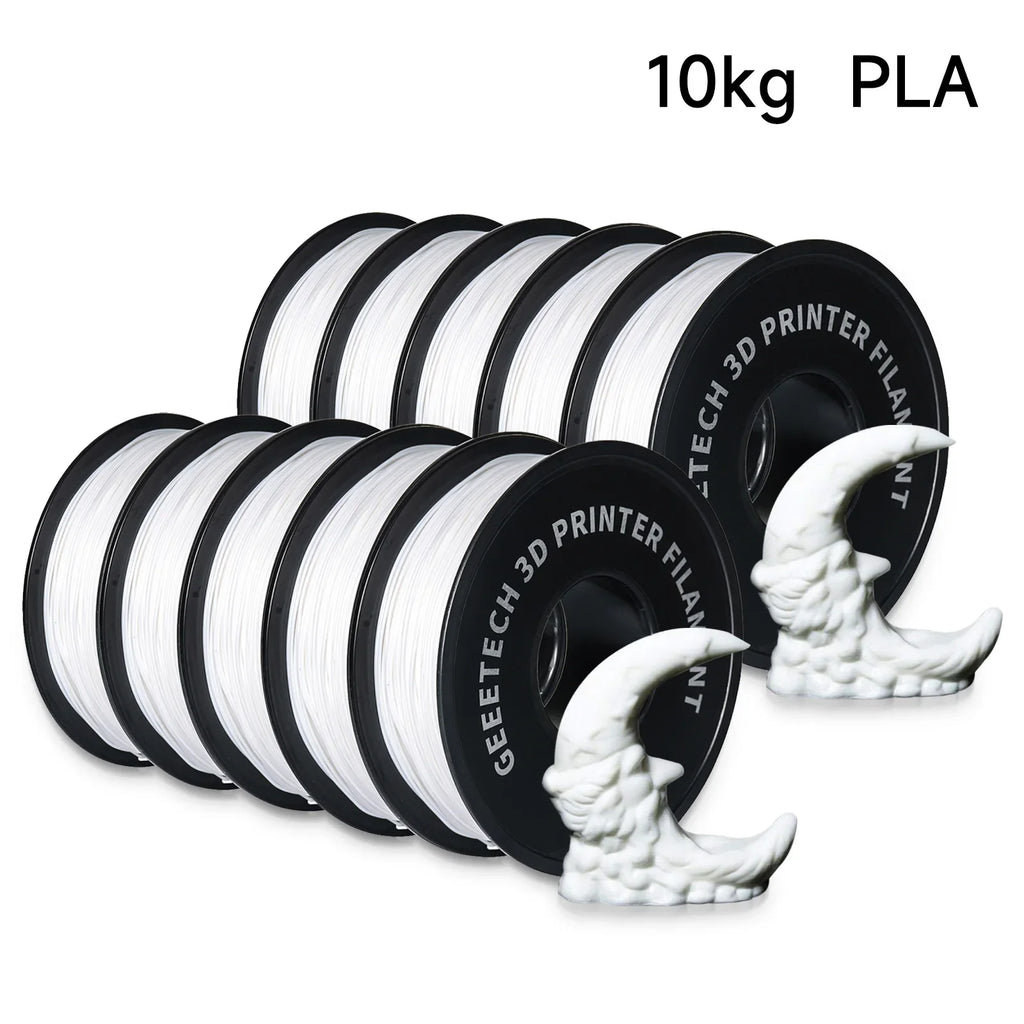 GEEETECH 10Kg In One Box Matte/PETG/Silk PLA/TPU/ABS+ 3D PLA Filament 1.75mm Spool Wire For 3D Printer Material,Safety