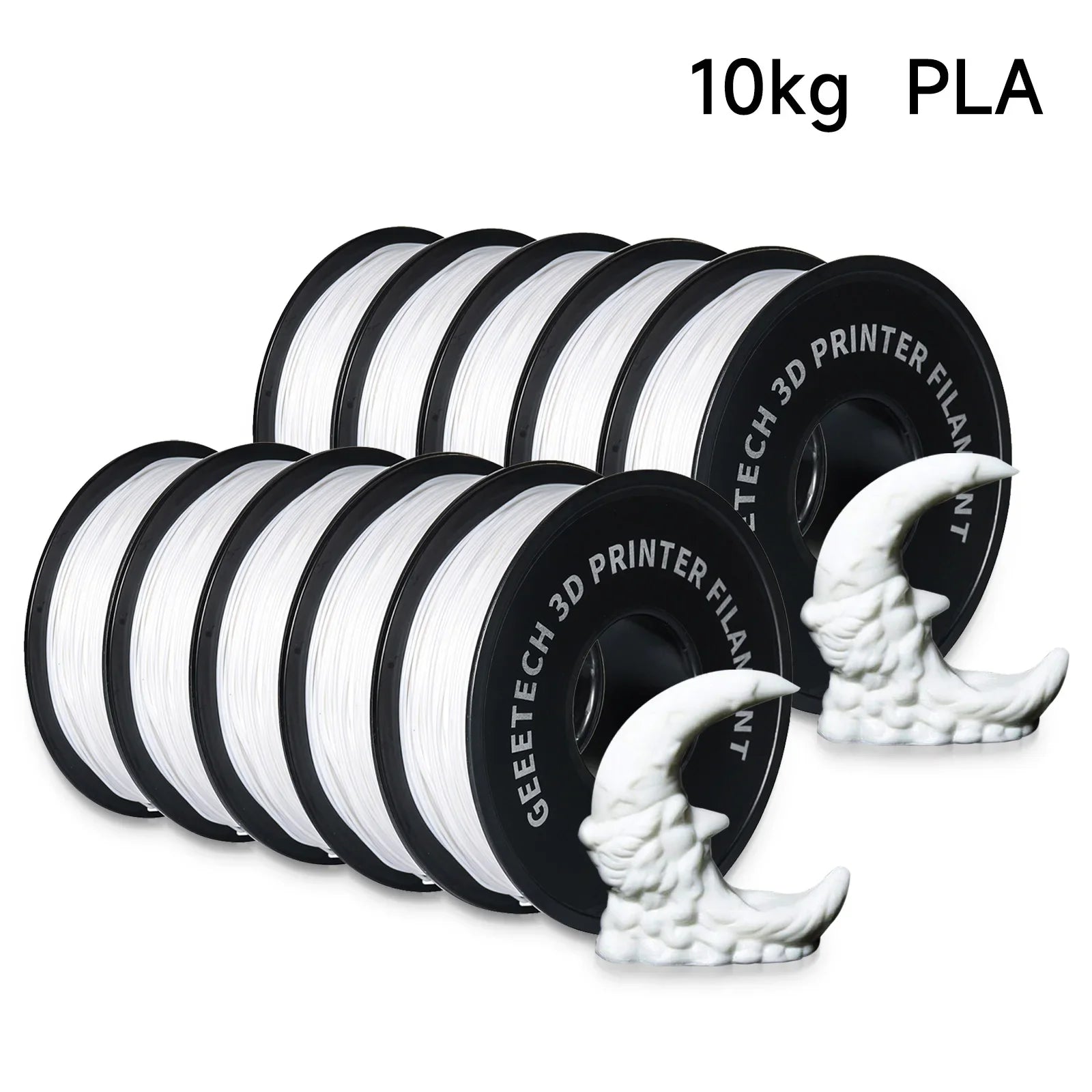 GEEETECH 10Kg In One Box Matte/PETG/Silk PLA/TPU/ABS+ 3D PLA Filament 1.75mm Spool Wire For 3D Printer Material,Safety