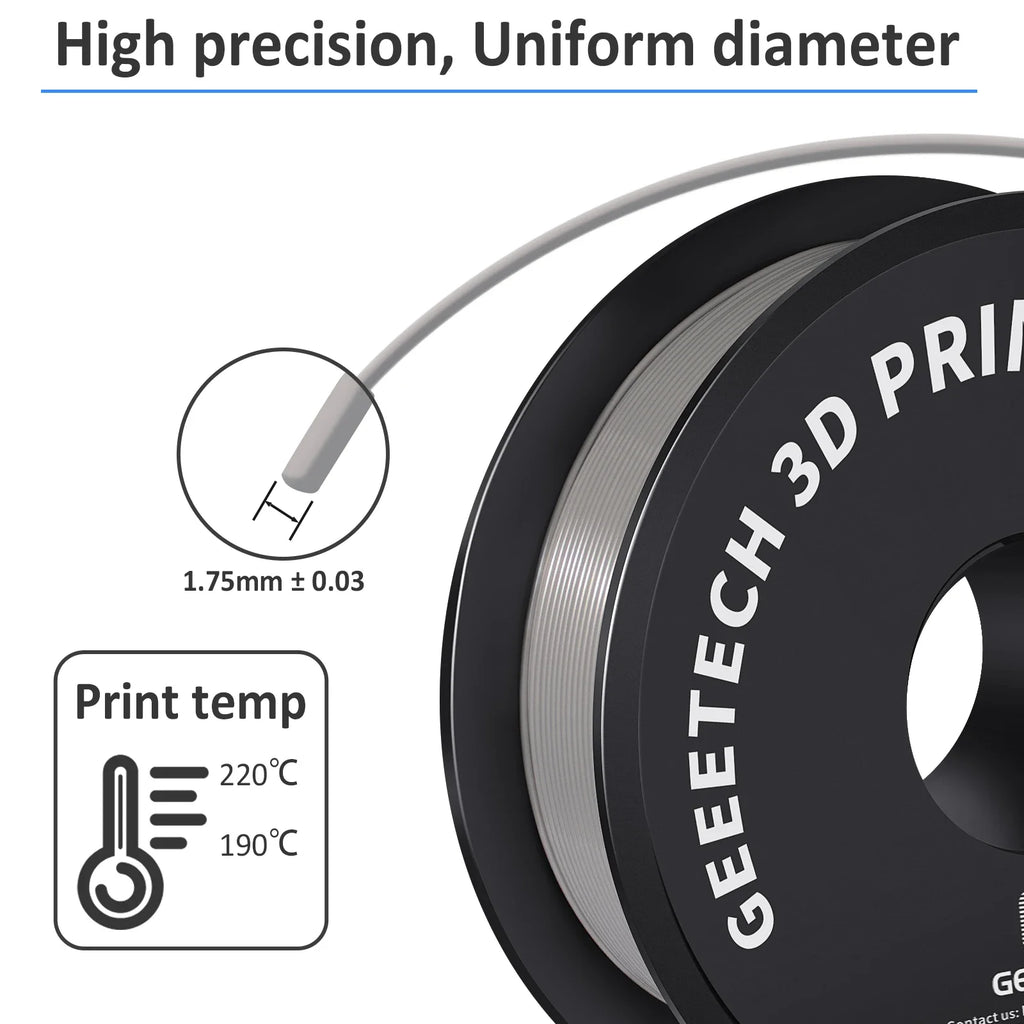 GEEETECH 10Kg In One Box Matte/PETG/Silk PLA/TPU/ABS+ 3D PLA Filament 1.75mm Spool Wire For 3D Printer Material,Safety