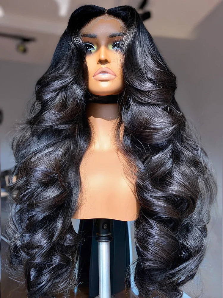 Kerriebeauty 40 Inch Body Wave Glueless 5x5 Lace Front Wig Brazilian 13x4 13x6 HD Water Wave Lace Frontal Wigs Human Hair
