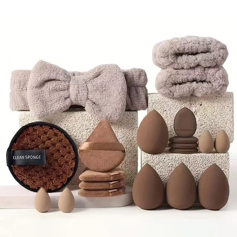 13/33pcs Professional Makeup Brush Set with Accessories for Combination Skin- Featuring Soft Brushes，Suitable for Beginners