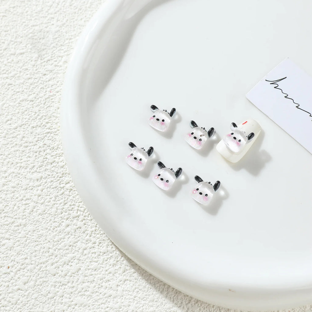 70PCS/50PCS Sanrio Hello Kitty Kawaii Cartoon Kuromi Nail Art Charms Kit 3D Nail Rhinestone Gems for Manicure Nails Art Deco Y2K