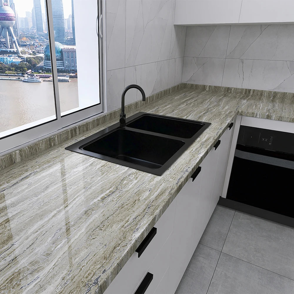 Suitable for kitchen self-adhesive wallpaper pvc self-adhesive wallpaper home decoration waterproof and oil-proof sticker