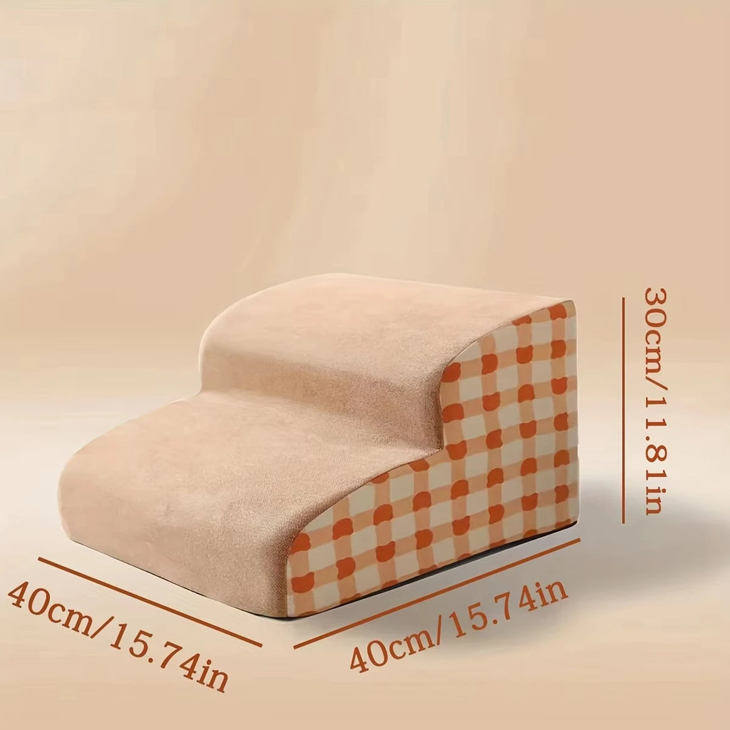2/3/4 Steps Dog Secure Stairs High Density Foam Ramps Non-Slip Pets Steps for Older Dogs Pets with Joint Pain Sofa Bed Ladder